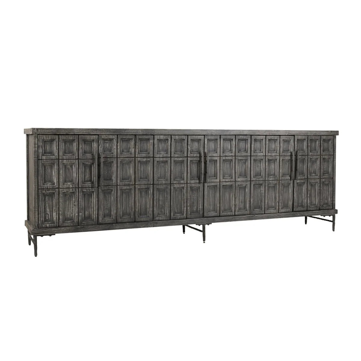 Willmark 6 Door Cabinet in Timeworn Black