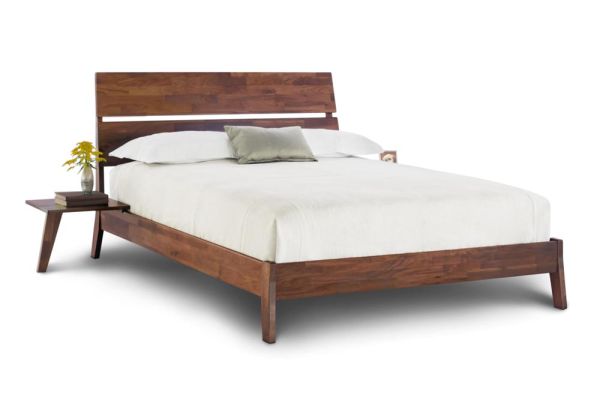 Linn Shelf Nightstand in Natural Walnut