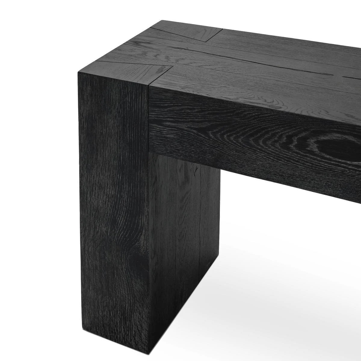 Bristol Console Table in Aged Black