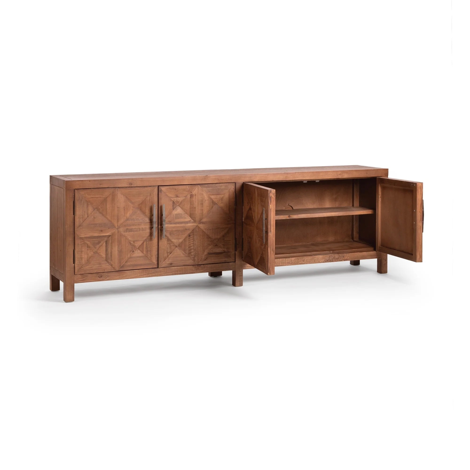 Elani 4 Door Cabinet in Brown