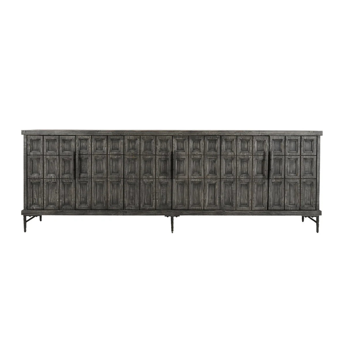Willmark 6 Door Cabinet in Timeworn Black