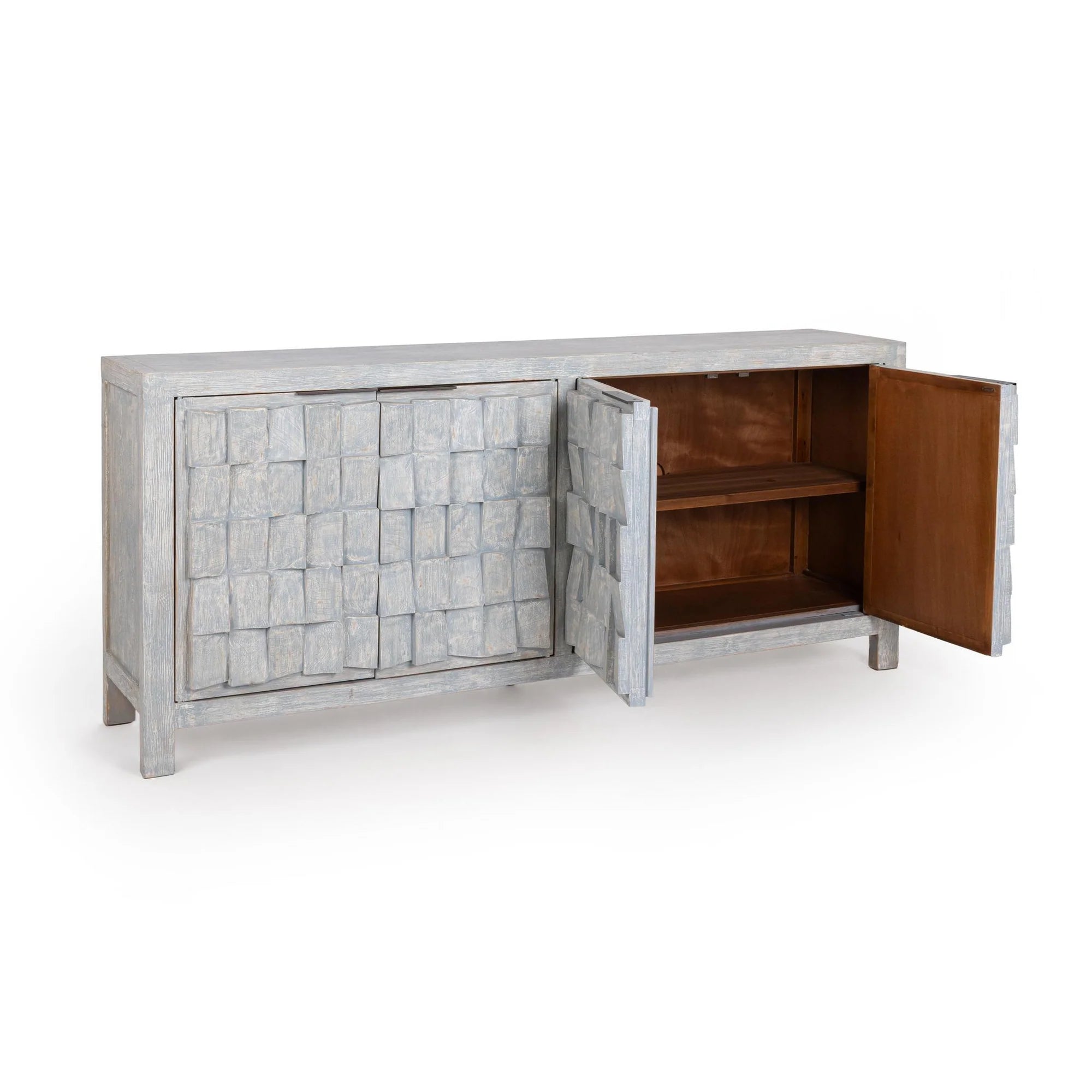 Gama 4 Door Cabinet in Blue Wash
