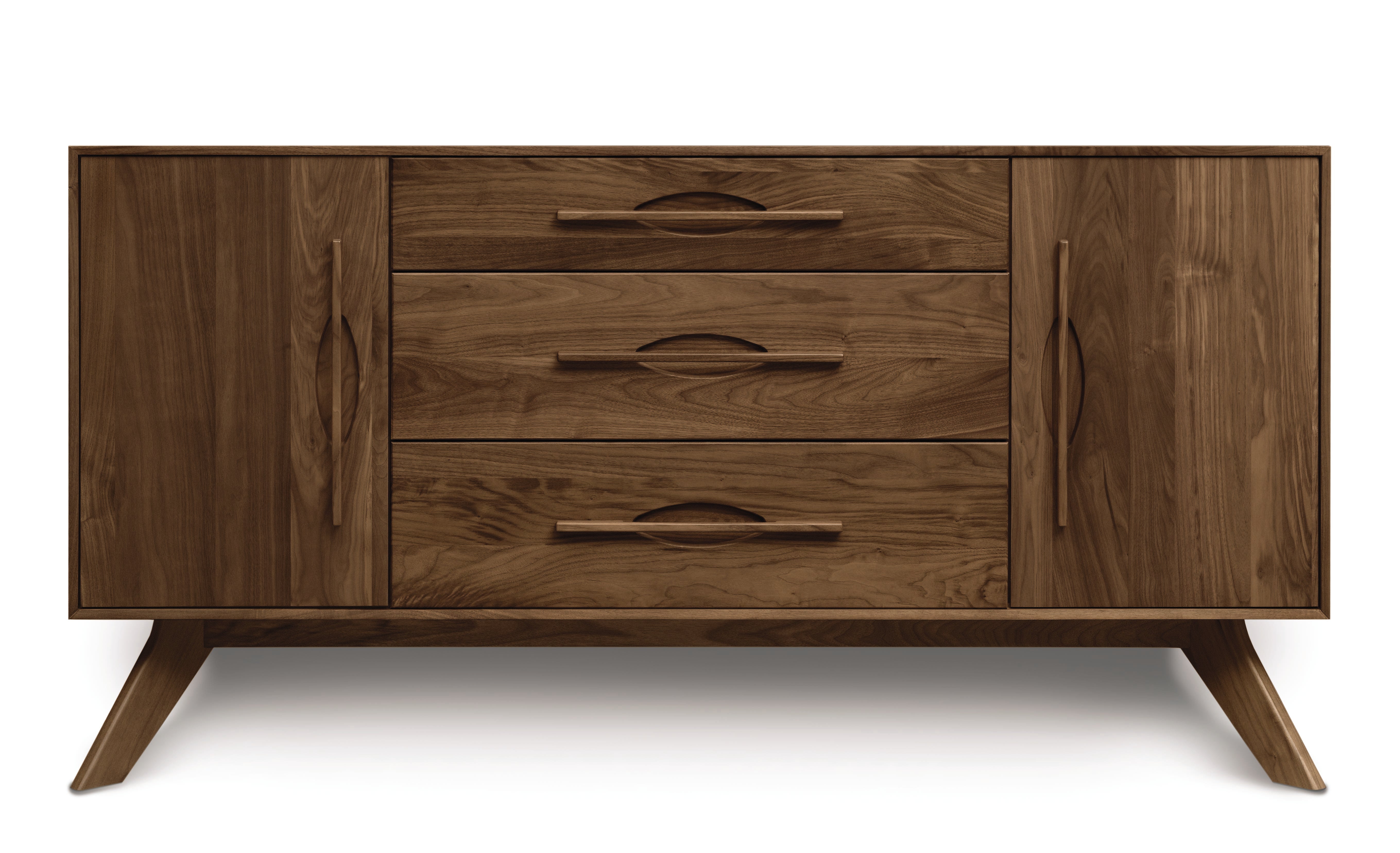 Audrey 1 Door Either Side 3 Drawers Buffet in Natural Walnut