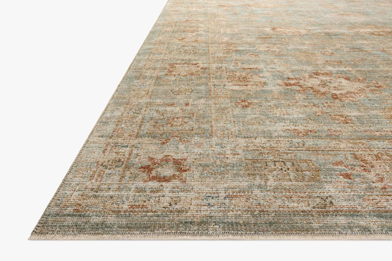 Heritage Aqua / Terracotta Rug