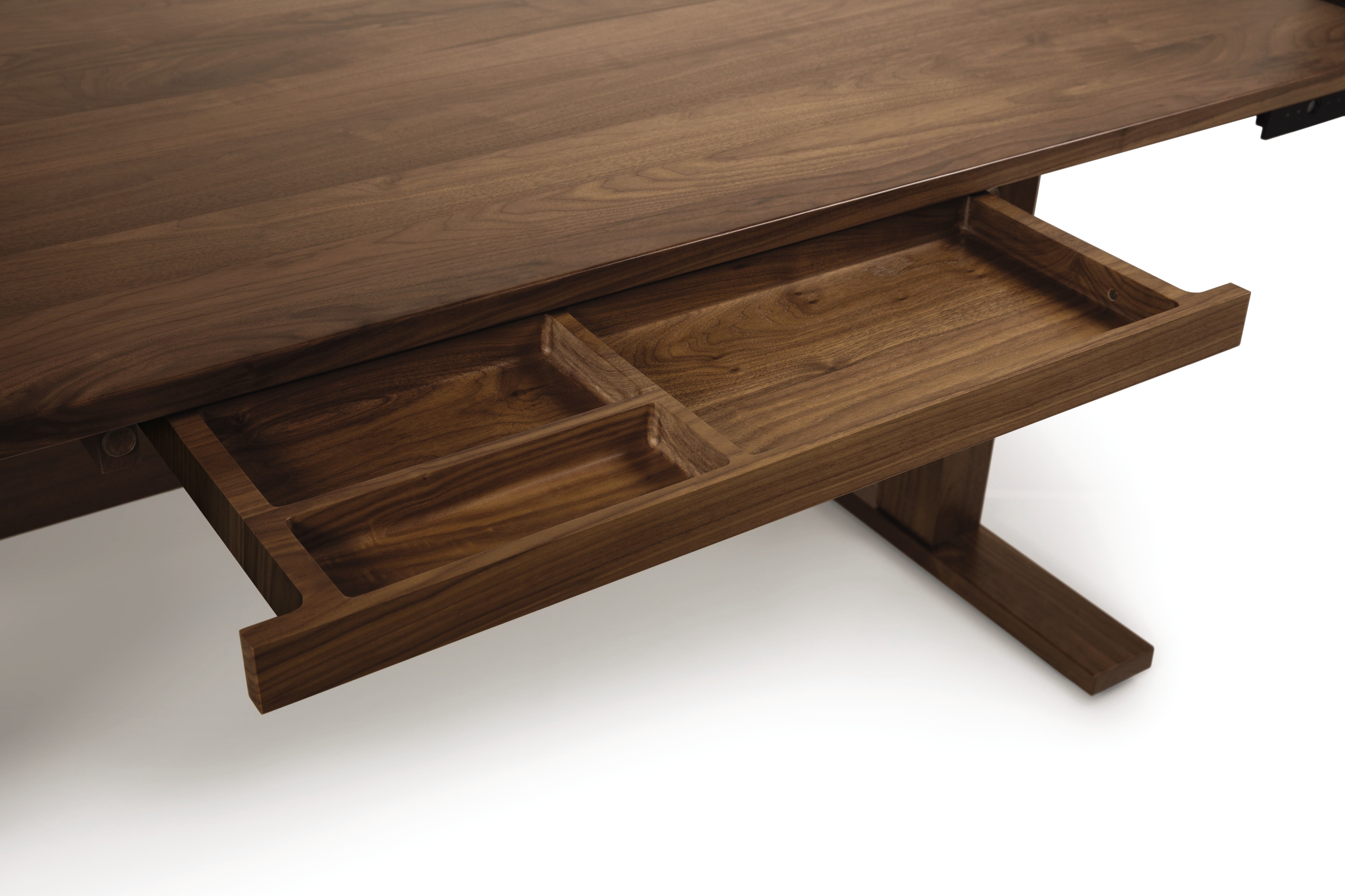 Invigo Sit-Stand Desk in Natural Walnut