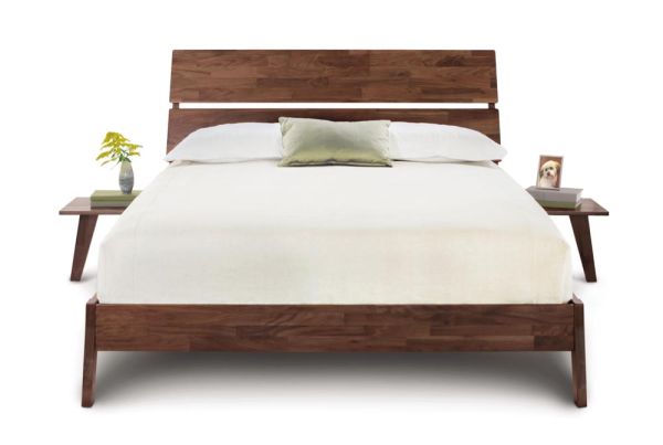Linn Shelf Nightstand in Natural Walnut